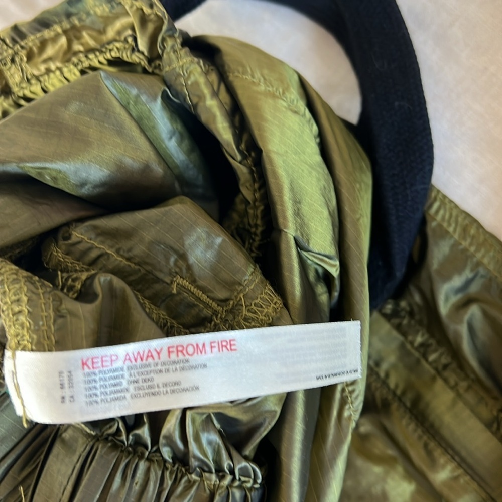 FP Movement Back to the Future Metallic Green Lightweight Parachute Pants XS - Picture 10 of 10